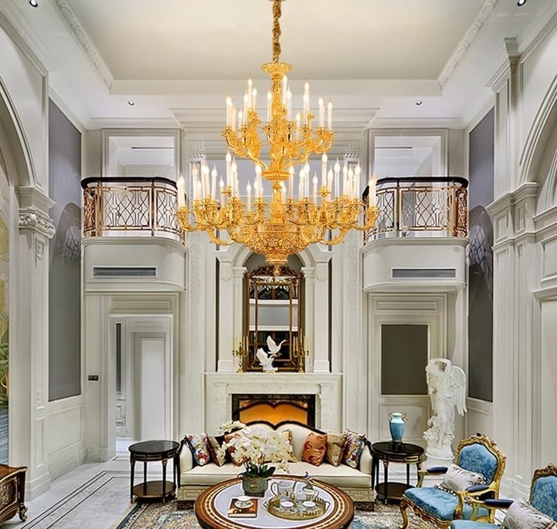 big brass chandelier,royal empire chandelier review,luxury pendant light worth buying,huge brass chandelier pros cons,best massive chandelier for living room,should I buy a big chandelier unboxing and complete package contents