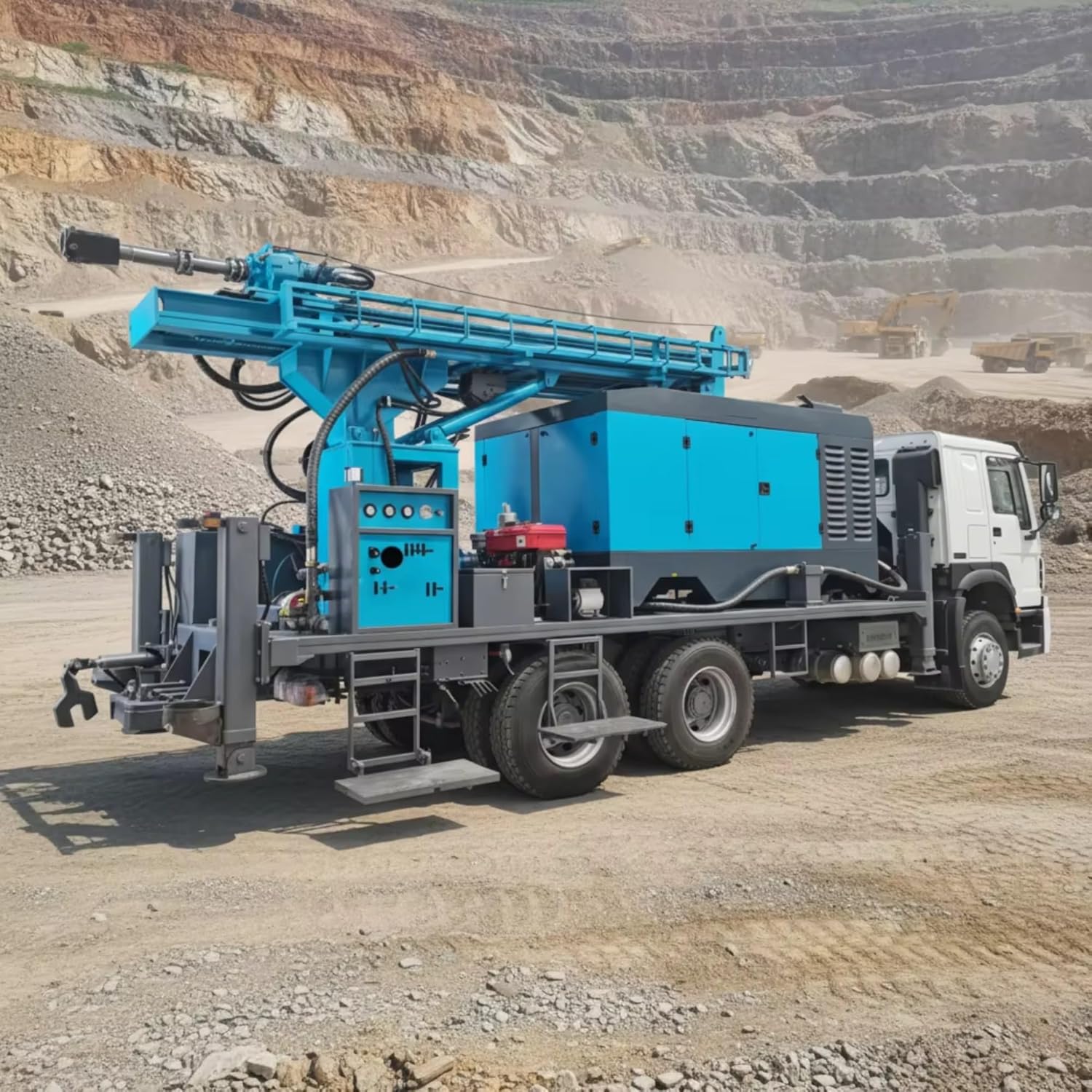 buy tracked core borehole drilling machine,should I buy a hydraulic deep well drill,tracked borehole drilling machine vs truck-mounted,borehole drilling machine pros cons,hydraulic water well rig worth buying,best deep well drilling equipment for contractors unboxing and complete package contents