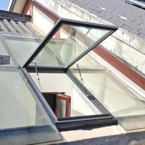 Image 1 of manual roof hatch skylight