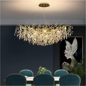 Image 1 of modern gold crystal chandelier
