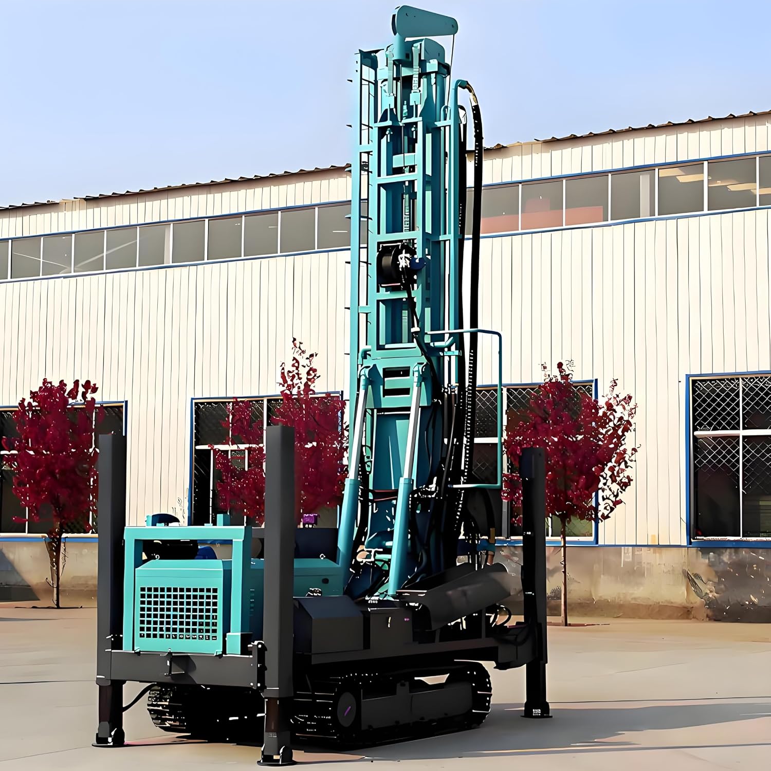 portable borehole drilling machine,best water well drill rig,mini water well drill rig worth buying,crawler well drill machine pros cons,portable drilling rig vs towable,should I buy a portable borehole drill unboxing and complete package contents