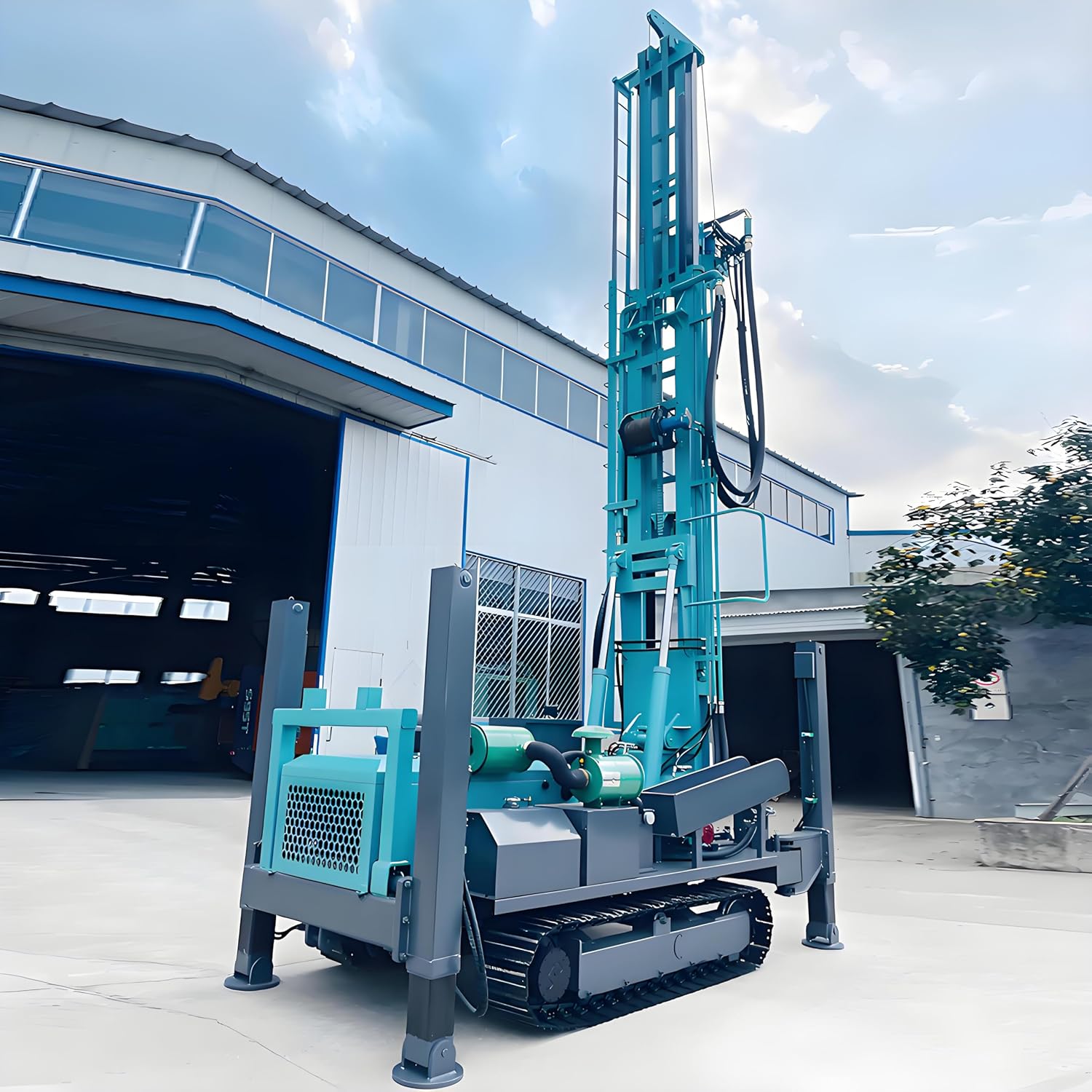 portable crawler water well drilling rig,should I buy a crawler water well drill,portable water well drill rig pros cons,best crawler mounted drilling rig,crawler borehole drilling machine worth buying,water well drill rig vs alternatives unboxing and complete package contents