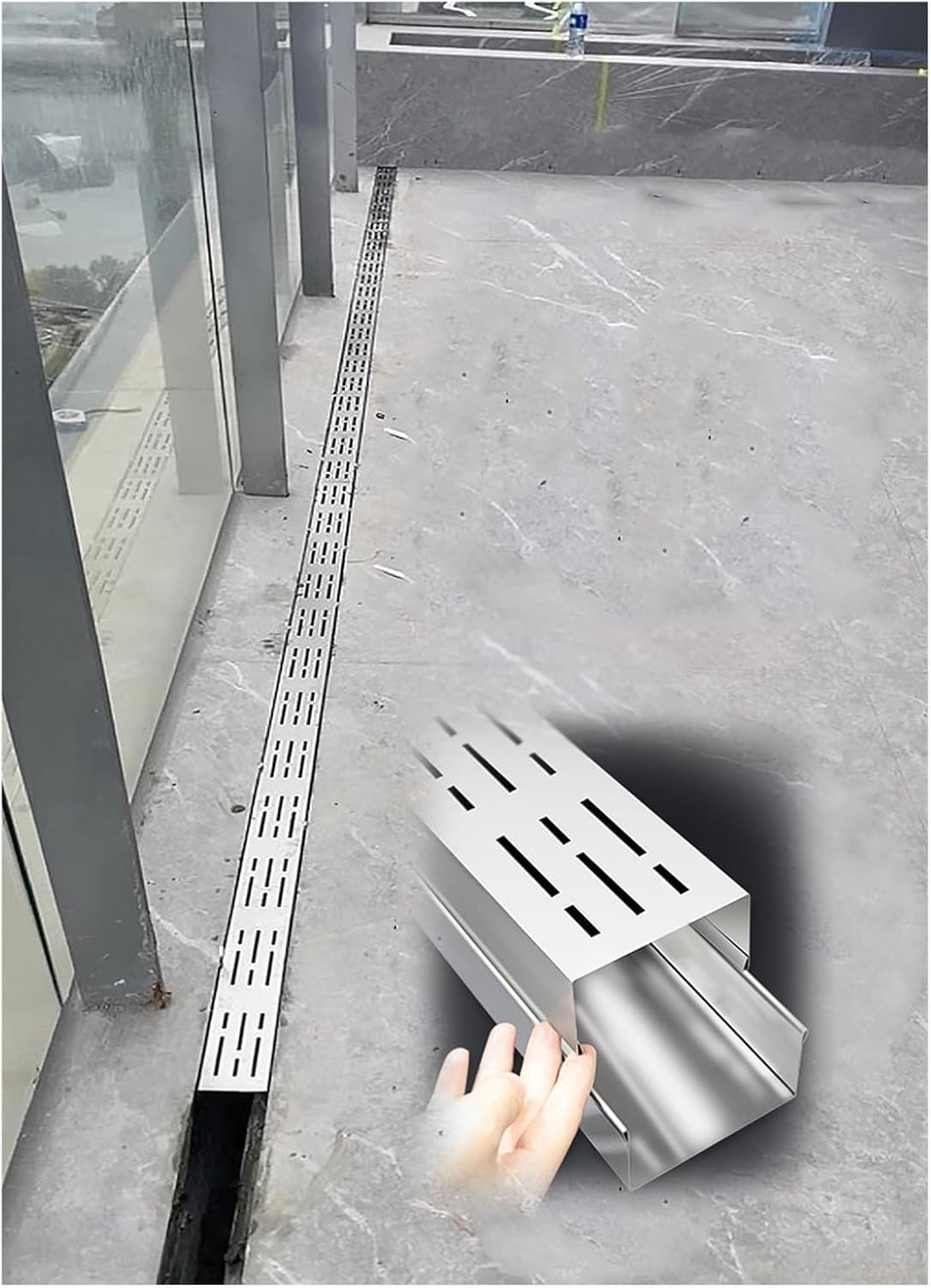 stainless steel drain cover,narrow tile channel drain grate,removable patio drain cover,garage trench drain grate stainless steel,best stainless steel drain cover for outdoor,stainless steel drain cover pros cons - detailed features and technical specifications