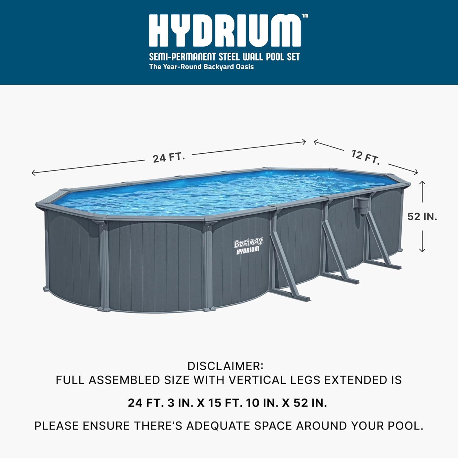 Bestway Hydrium pool review,Bestway Hydrium oval pool review and rating,Bestway Hydrium 24x12 pool review pros cons,Bestway Hydrium above ground pool honest review,Bestway Hydrium pool review worth buying unboxing and complete package contents