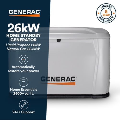Generac 26kW home standby generator review, Generac 26kW generator pros cons, best whole house generator, Generac standby generator worth buying, Generac 26kW vs alternatives, should I buy Generac 26kW generator performance testing and real-world results