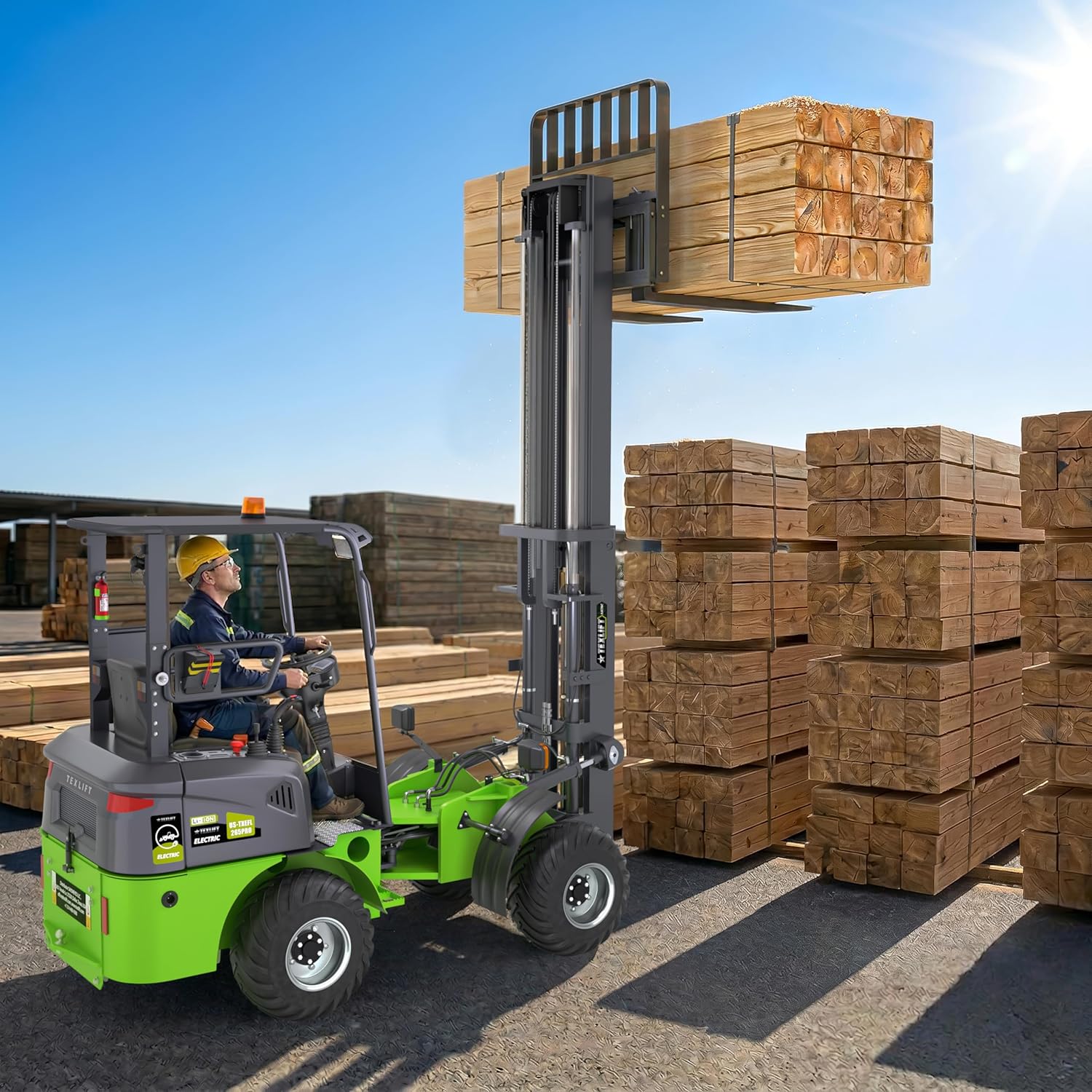 Step-by-step guide for TEXLIFT 2650 lb electric forklift review,is TEXLIFT electric forklift worth it,best outdoor lithium forklift,TEXLIFT 4WD forklift pros cons,buy electric pallet stacker online,off road electric forklift for construction site - complete tutorial