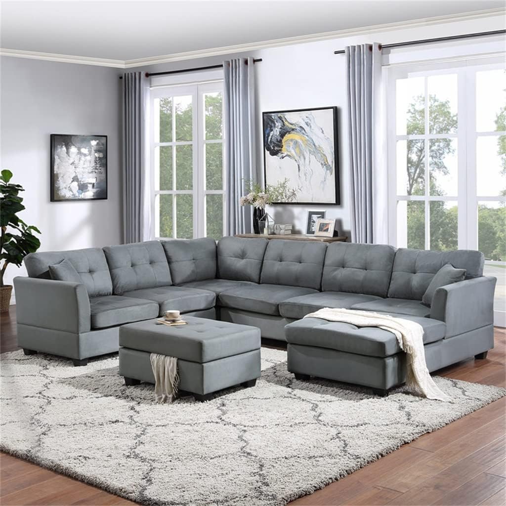 U-Style Sectional Sofa review,U-Style sectional sofa review and rating,is U-Style sectional sofa worth buying,U-Style sectional sofa review pros cons,U-Style sectional sofa review honest opinion,HSIJYGX sectional sofa review verdict unboxing and complete package contents