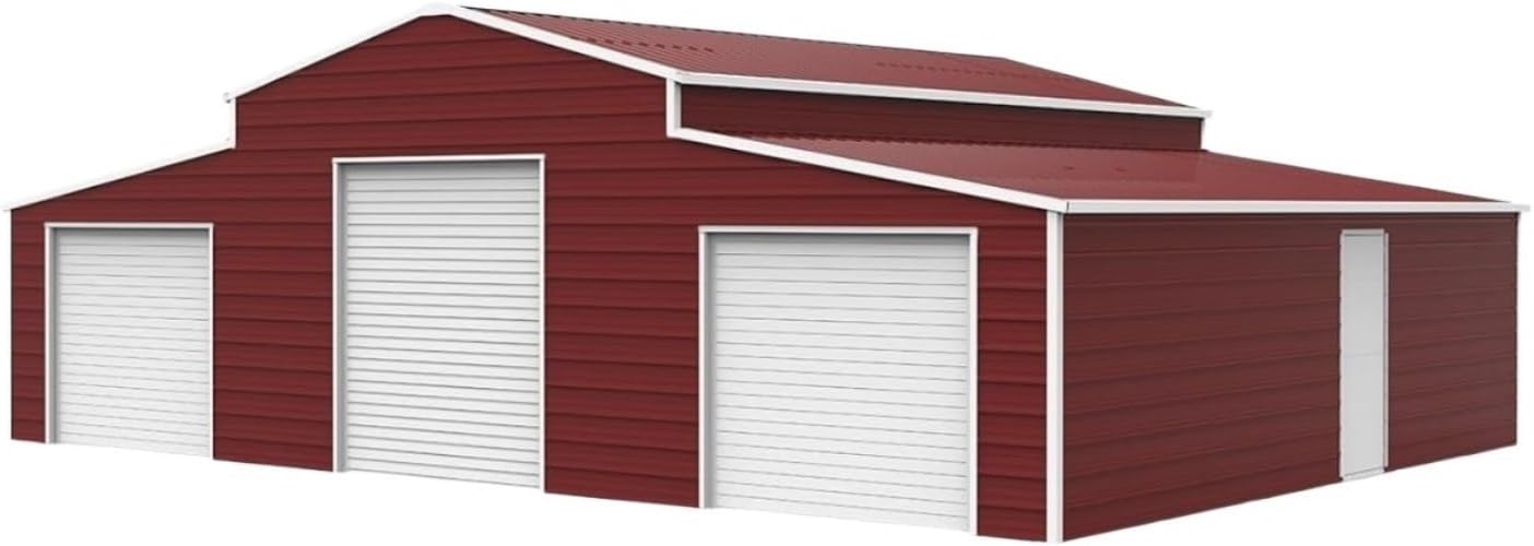 Yuntu Rapid Drive metal storage shed review,heavy duty steel garage worth it,Yuntu Rapid Drive pros cons,best large metal barn garage,should I buy a 42x30 steel shed,metal storage shed vs pole barn - detailed features and technical specifications