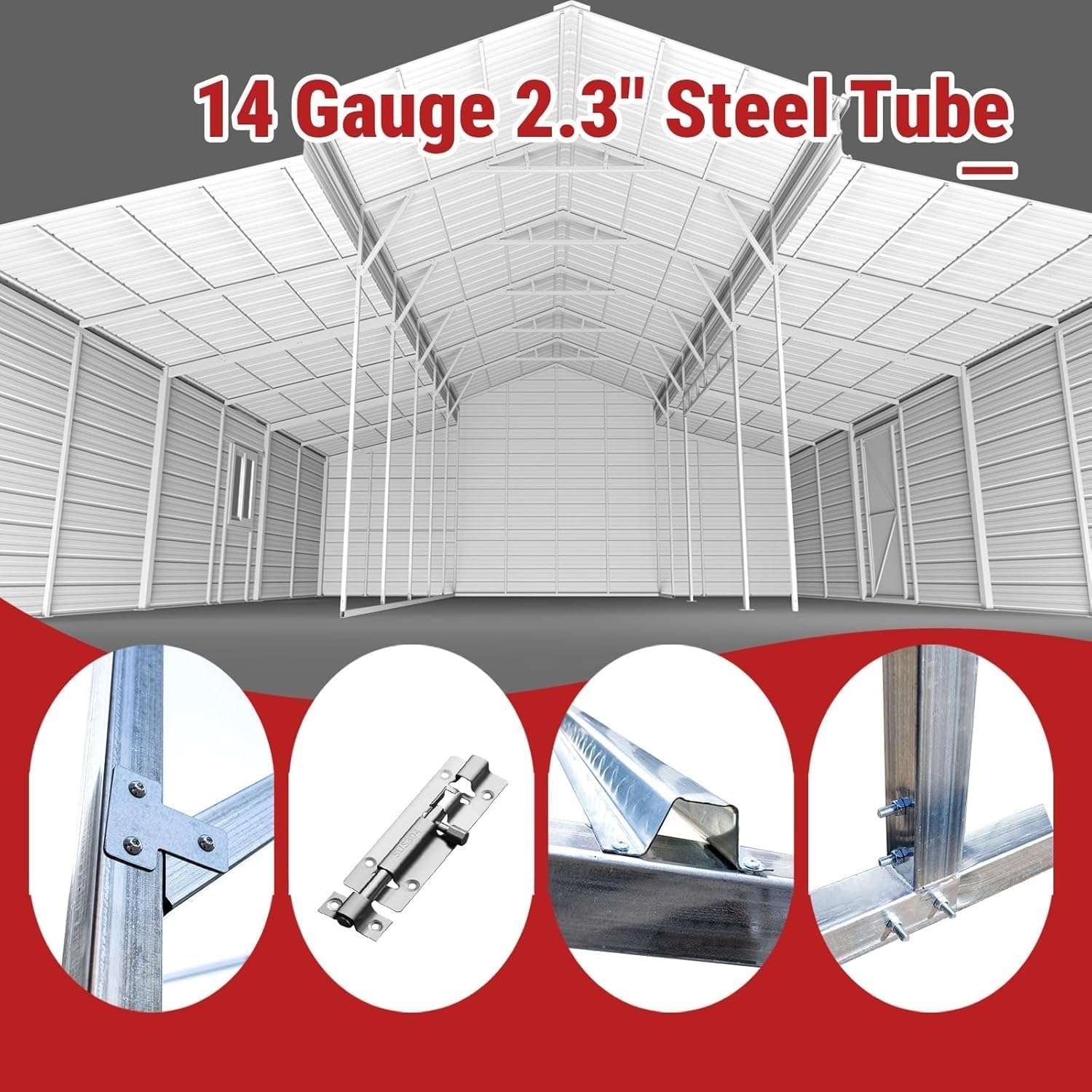 Yuntu Rapid Drive metal storage shed review,heavy duty steel garage worth it,Yuntu Rapid Drive pros cons,best large metal barn garage,should I buy a 42x30 steel shed,metal storage shed vs pole barn performance testing and real-world results