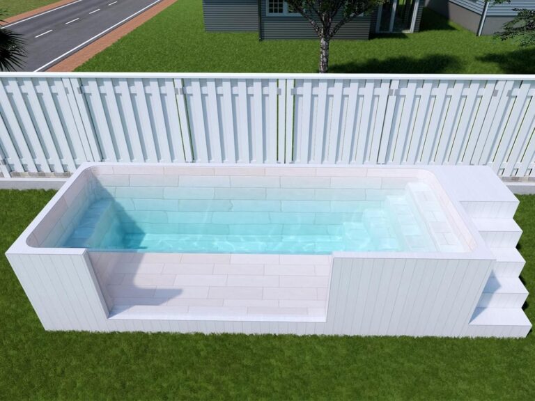 Image 1 of fiberglass swimming pool 22ft