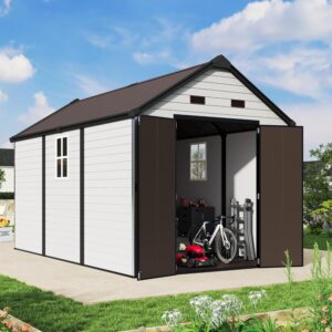Image 1 of jocisland 8x13.5x7.5 ft resin storage shed review