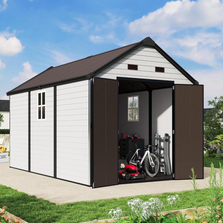 Image 1 of jocisland 8x13.5x7.5 ft resin storage shed review