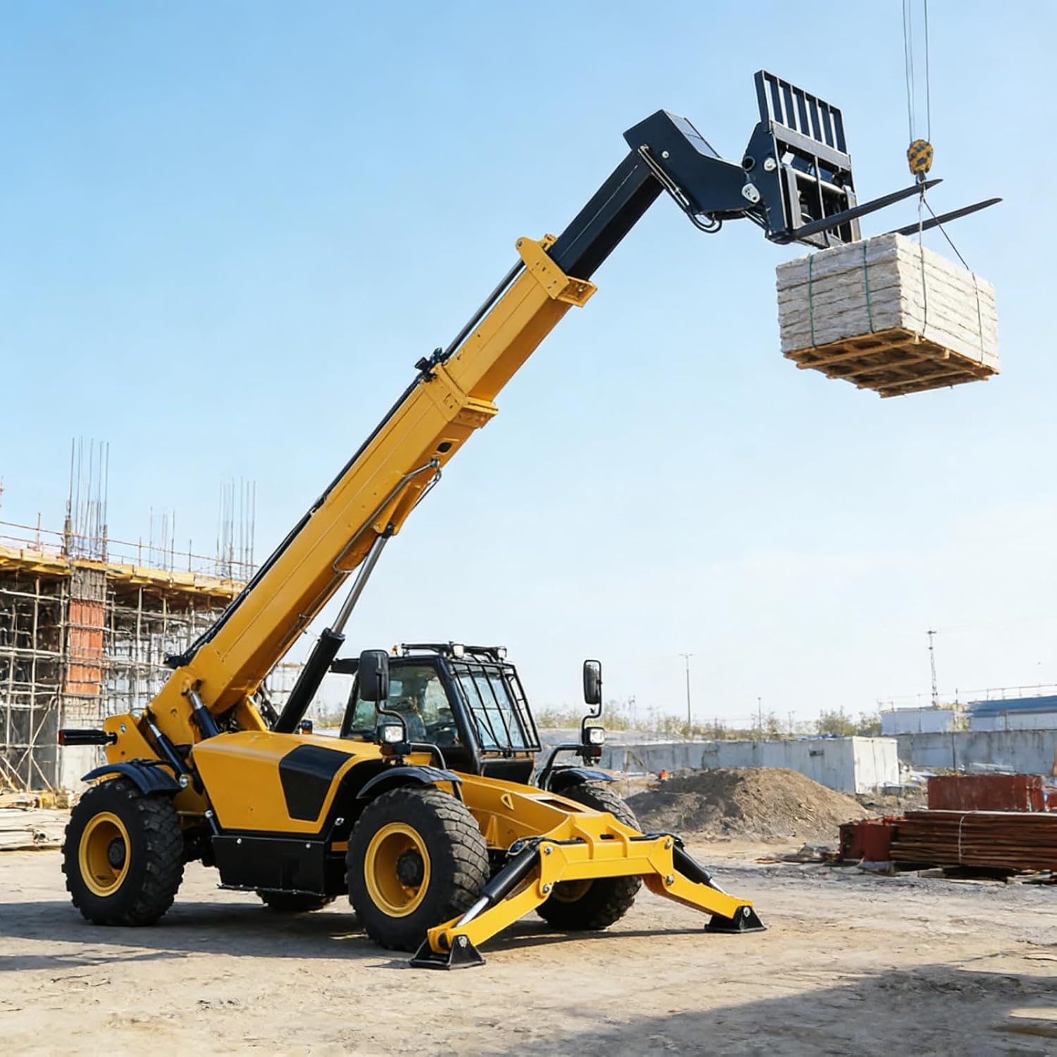 telescopic forklift truck,telehandler vs forklift,buy telescopic handler,telehandler lifting system,best telehandler for construction,telescopic forklift pros cons - detailed features and technical specifications