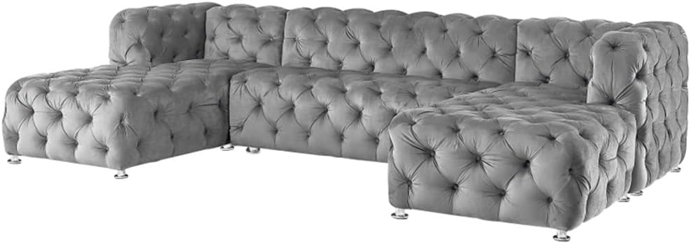 u-shaped modular sofa review,u-shaped sectional review and rating,grey velvet sofa review pros cons,DUYHBAWRS sofa review honest opinion,u-shaped sofa review verdict,modular sofa review worth buying performance testing and real-world results