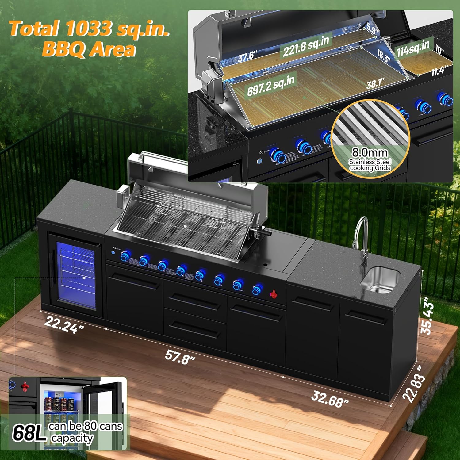 vestivium outdoor kitchen review,vestivium modular grill station,vestivium 112 outdoor kitchen worth it,vestivium outdoor kitchen pros cons,best all-in-one outdoor kitchen,vestivium vs competitors unboxing and complete package contents